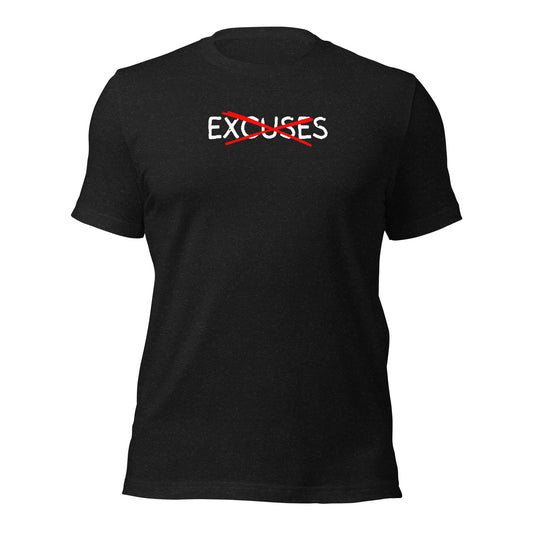 No Excuses Motivational T-Shirt for Entrepreneurs